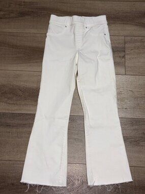 SPANX Cropped Flare Raw Hem Jeans Size XS